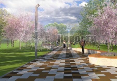 В Отрадном появится еще одна пешеходная зона с детскими площадками и удобными скамейками
